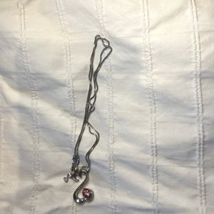 Jane Seymour open heart pink sapphire (Kay Jewelers)